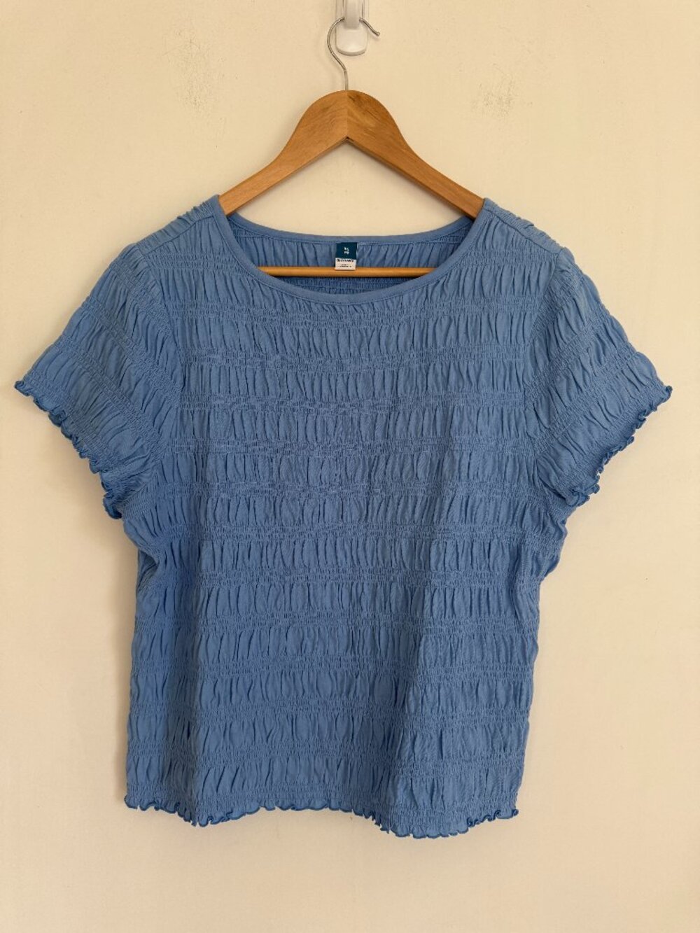 Old Navy Women Blue Short Sleeve Stretch Pullover Top Size XL NWOT - Picture 1 of 4